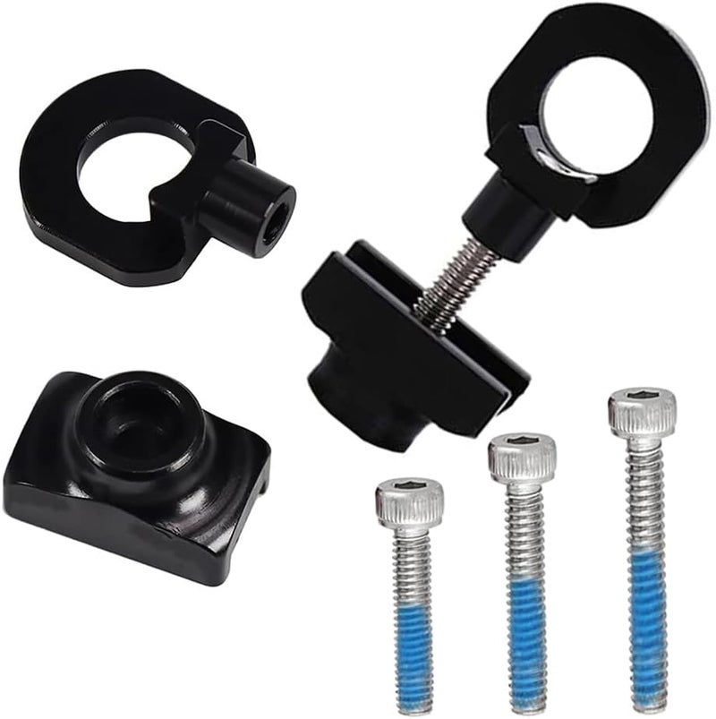 SeonFook 2pcs Single Speed Bicycle Chain Tensioner Adjuster Regulator Bike Repair Tools, Aluminum Alloy Bike Chain Fastener for BMX Fixed Gear Bicycle - Image 3
